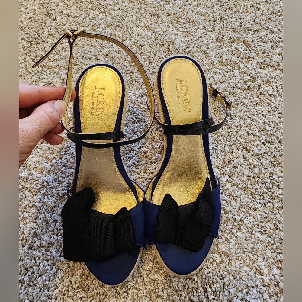 Jcrew Navy And Black Espedrille - Picture 2 of 4